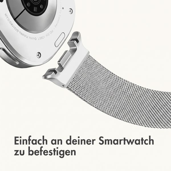 imoshion Mailändische Magnetarmband für Samsung Galaxy Watch Ultra 2 (2026) / Ultra (2024/2025) - Silber