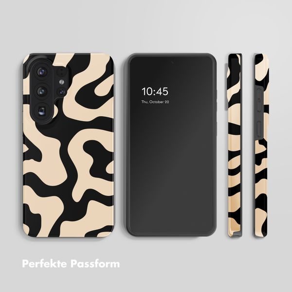 Selencia Vivid Back Cover Samsung Galaxy S26 Ultra - Art Wave Black