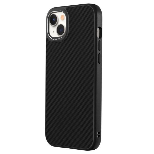 RhinoShield SolidSuit Backcover für das iPhone 14 Plus - Carbon Fiber / Black