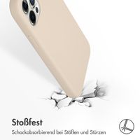 Accezz Liquid Silikoncase iPhone 12 (Pro) - Stone