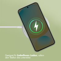 Accezz Liquid Silikoncase mit MagSafe Samsung Galaxy S25 FE - Cooper Green