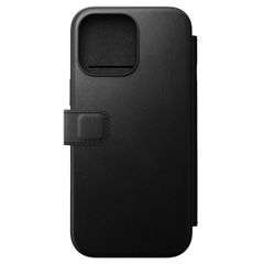 Nomad Modern Leather Folio Klapphülle für das iPhone 16 Pro Max - Black