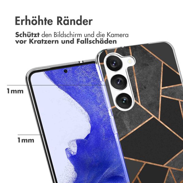 imoshion Design Hülle Samsung Galaxy S23 Plus - Black Graphic