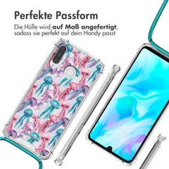 imoshion Design Hülle mit Band Huawei P30 Lite - Jellyfish Watercolor