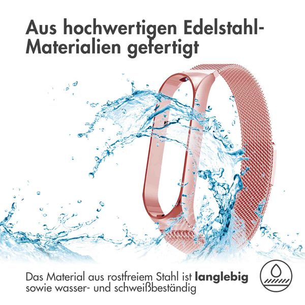 imoshion Mailändische Magnetarmband für das Xiaomi Mi Band 5 / 6 - Rosa