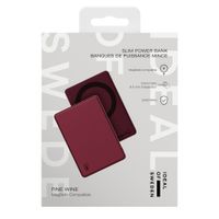iDeal of Sweden Slim MagSafe Powerbank 5.000 mAh - Kabellose Powerbank - Fine Wine