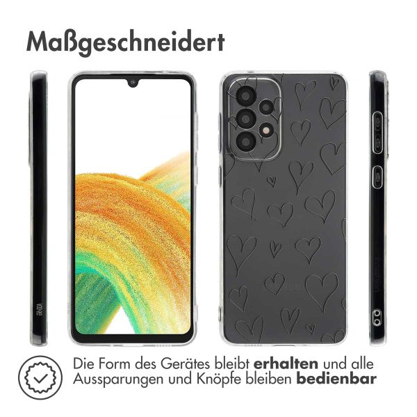 imoshion Design Hülle Samsung Galaxy A33 - Hearts