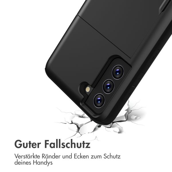 imoshion Backcover mit Kartenfach Samsung Galaxy S21 FE - Schwarz