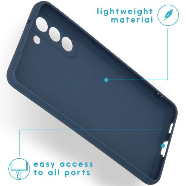 imoshion TPU Color Cover Samsung Galaxy S21 FE - Dunkelblau