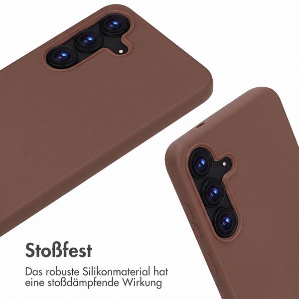 imoshion SilikonHülle mit Band Samsung Galaxy S25 FE - Braun