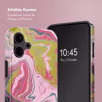 Selencia Vivid Tough Back Cover MagSafe für das Apple iPhone 16 - Marble Pink