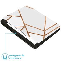 imoshion Design Slim Hard Case Sleepcover mit Stand Kobo Sage / Tolino Epos 3 - White Graphic