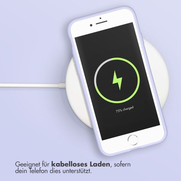 Accezz Liquid Silikoncase Apple iPhone SE (2022 / 2020) / 8 / 7 - Violett