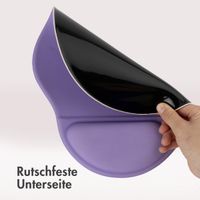 imoshion Ergonomisches Mauspad - Mauspad mit Handgelenkstütze - 30 x 25 cm - Lila