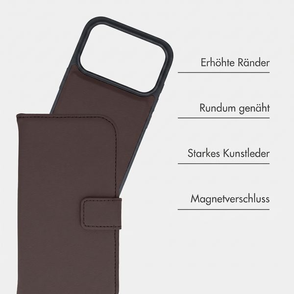imoshion Herausnehmbare 2-in-1 Luxus-Bookcase Apple iPhone 18 Pro Max / 17 Pro Max - Braun