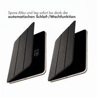 Accezz Leder Trifold Klaphülle Apple iPad 11 (2025) 11 Zoll A16 / iPad 10 (2022) 10.9 Zoll - Schwarz