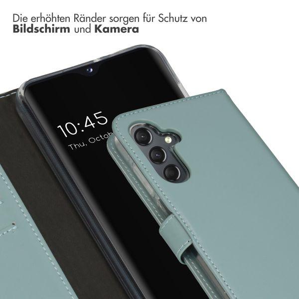 Selencia Echtleder Klapphülle Samsung Galaxy A25 (5G) - Air Blue