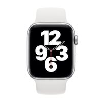 Apple Silikon Solo Loop für das  Apple Watch | 38/40/41/42 mm - Größe 8 - White