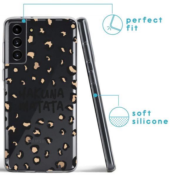 imoshion Design Hülle Galaxy S21 Plus - Leopard - Braun / Schwarz