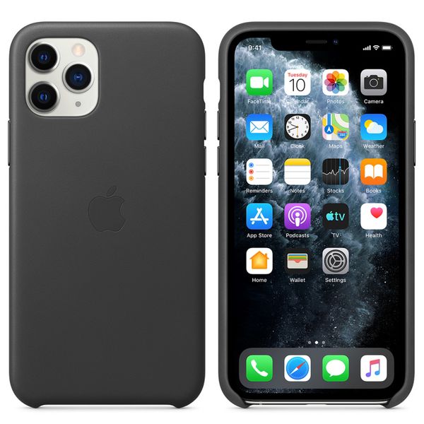 Apple Leder-Case Schwarz für das Apple iPhone 11 Pro