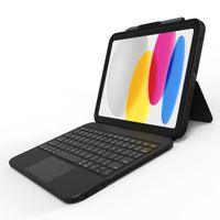 ZAGG ZAGG Tough Keys QWERTZ Keyboard Klapphülle für das Apple iPad 11 (2025) 11 Zoll A16  / iPad 10 (2022) 10.9 Zoll - Schwarz