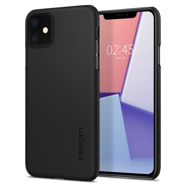 Spigen Thin Fit™ Hardcase Schwarz für das iPhone 11