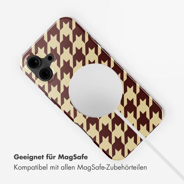 Selencia Vivid Rückabdeckung mit MagSafe Apple iPhone 16 - Pied-de-Poule
