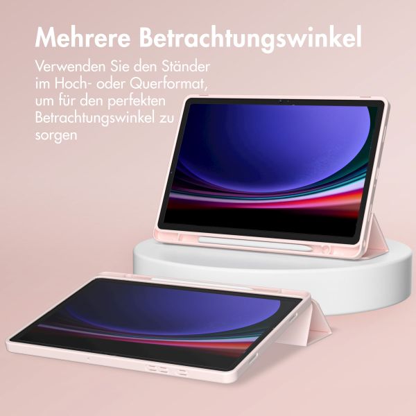 Accezz Smarte Klapphülle aus Silikon Samsung Galaxy Tab A9 8.7 Zoll - Rosa