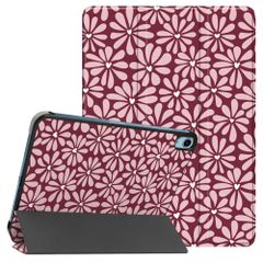 imoshion Design Trifold Klaphülle Apple iPad 11 (2025) 11 Zoll A16 / iPad 10 (2022) 10.9 Zoll - Bloom Love Blush