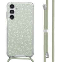 imoshion Design Hülle mit Band Samsung Galaxy A16 - Smoke Green Flowers