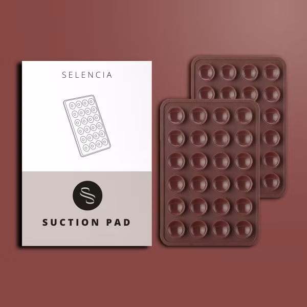 Selencia ﻿2er-Pack Telefonhalter Saugnapf - Terracotta
