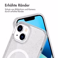 imoshion Sparkle Back Cover mit MagSafe Apple iPhone 14 - Glitzer Transparent