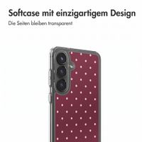 imoshion Design Hülle Samsung Galaxy S25 - Polka Dot Bordeaux