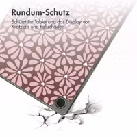imoshion Design Trifold Klaphülle Samsung Galaxy Tab A11 / A9 Plus - Bloom Love Blush