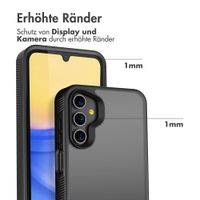 Accezz Rugged Frosted Back Cover Samsung Galaxy A15 (5G/4G) - Schwarz