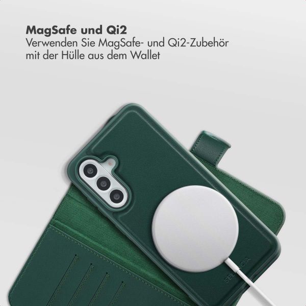 Selencia Olyn Abnehmbare Bookcase mit MagSafe Samsung Galaxy A56 - Grün