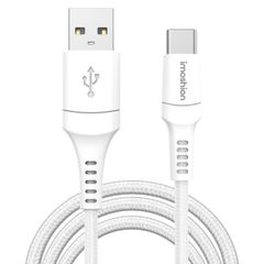 imoshion Braided USB-C-zu-USB-A Kabel - 3 Meter - Weiß