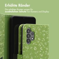 imoshion Design Klapphülle Samsung Galaxy A13 (4G) - Green Flowers