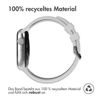 imoshion Silikonsportarmband Buckle für das Apple Watch Series 1 bis 9 / SE (38/40/41 mm) | Series 10 / 11 (42 mm) - Grau / Schwarz