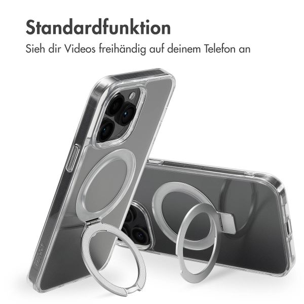 Accezz Ring Stand Backcover mit MagSafe für das Apple iPhone 14 Pro Max - Transparent
