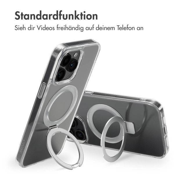 Accezz Ring Stand Backcover mit MagSafe für das iPhone 14 Pro Max - Transparent