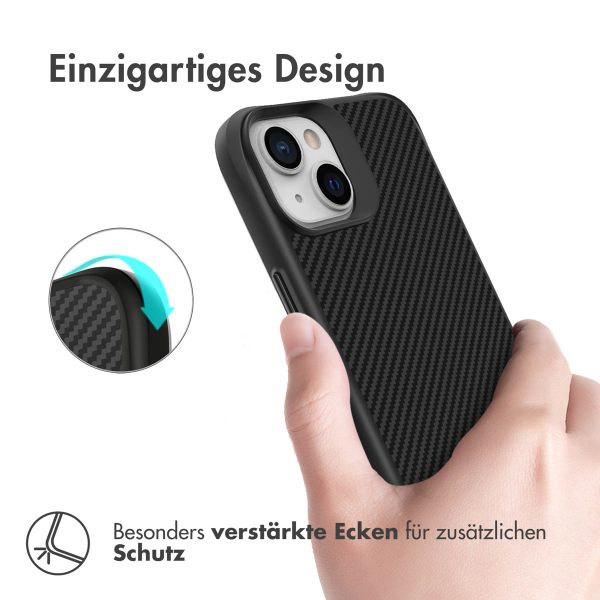 imoshion Rugged Hybrid Carbon Case für das Apple iPhone 14 - Schwarz