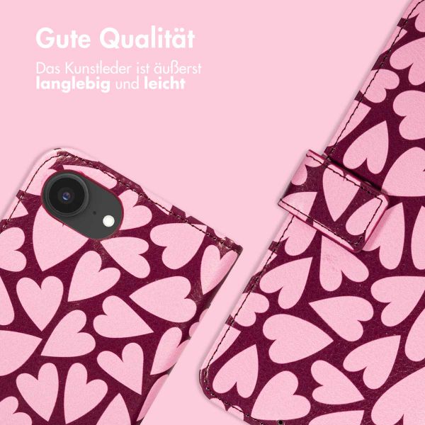 imoshion Design Klapphülle Apple iPhone 16e - Hearty Blush