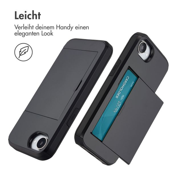 imoshion Backcover mit Kartenfach iPhone 16e - Schwarz