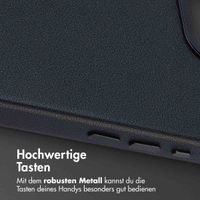 Accezz MagSafe Leather Backcover Apple iPhone 16e - Onyx Black