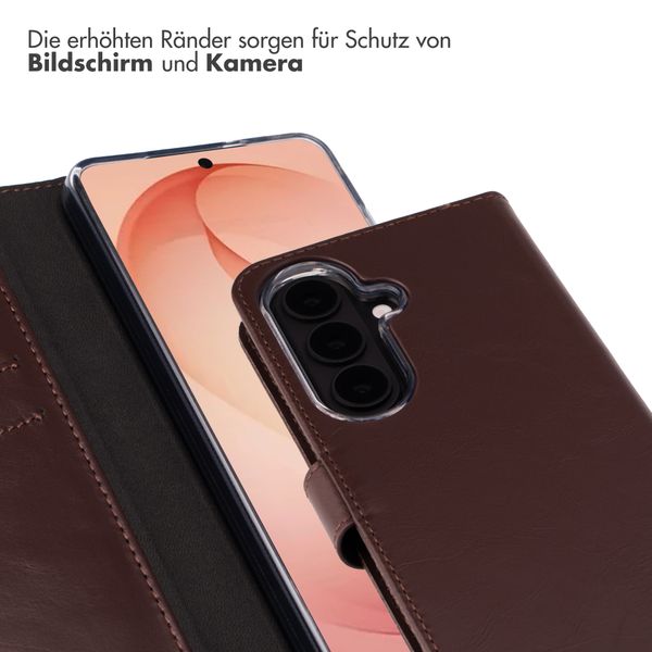 Selencia Echtleder Klapphülle Samsung Galaxy S26 Plus - Braun
