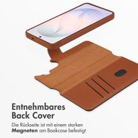 Accezz 2-in-1 Klapphülle aus Leder mit MagSafe Samsung Galaxy S26 - Sienna Brown
