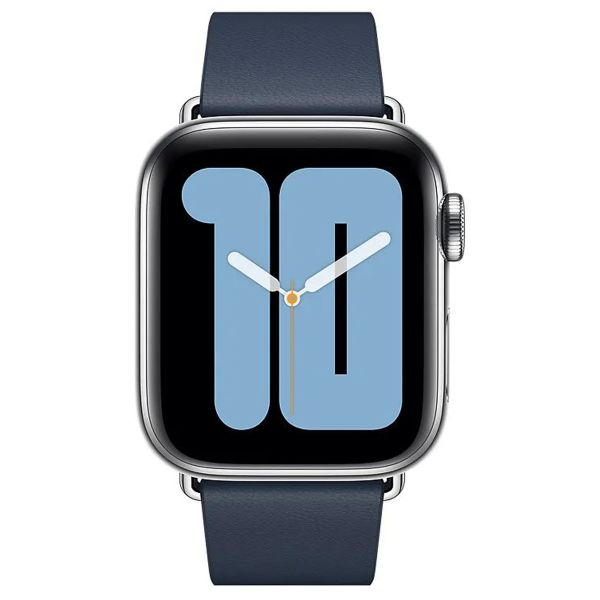 Apple Leather Band Modern Buckle für die Apple Watch Series 1-9 / SE - 38/40/41 mm / Series 10 - 42 mm - Größe M - Deep Sea