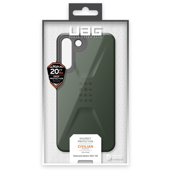 UAG Civilian Backcover für das Samsung Galaxy S22 Plus - Olive