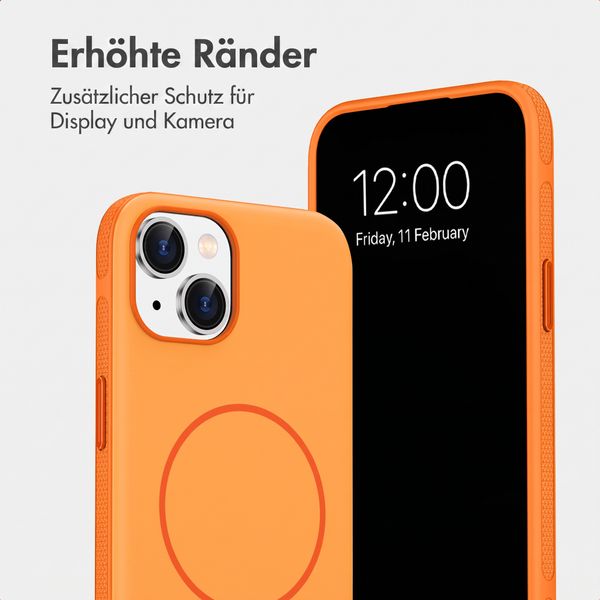 imoshion Color Backcover mit Thin MagSafe Ring Apple iPhone 14 / 13 - Orange
